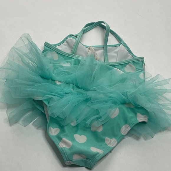 Ocean Pacific' Aqua Mint Toddler Tulle Tutu Swimsuit‎ Size 2T - Picture 3 of 3
